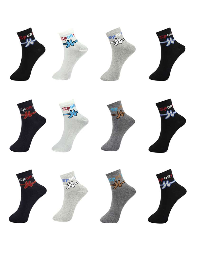 multi colored above ankle length socks combo