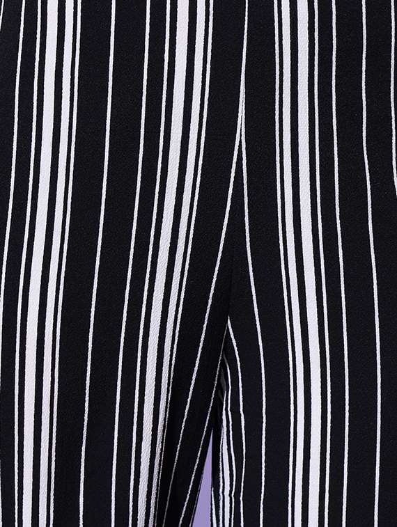 women solid flat front wide leg trouser - 18575641 -  Standard Image - 4