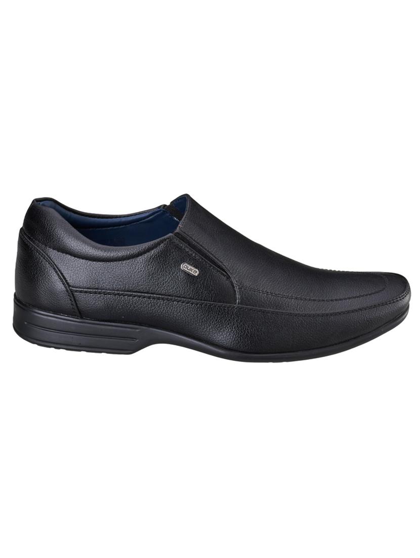 mens black slip on derby - 18577019 - Standard Image - 1