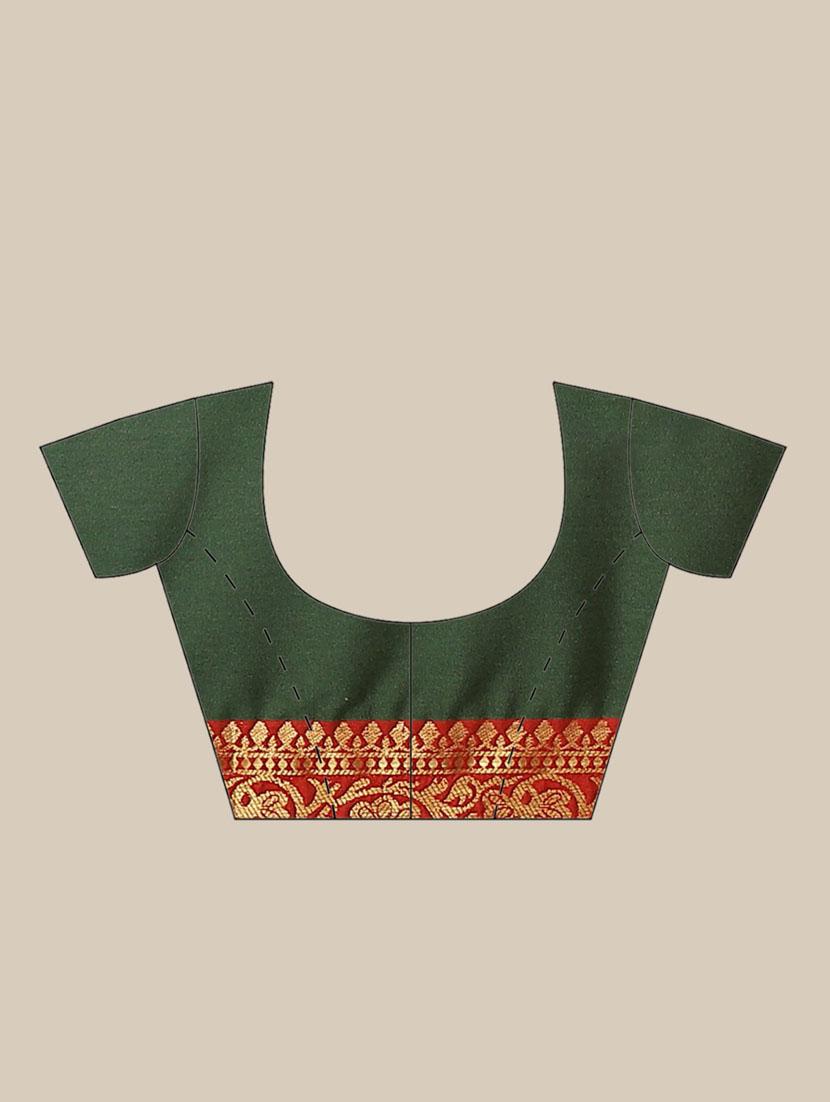 women's self design green colored saree - 18577604 - Standard Image - 1