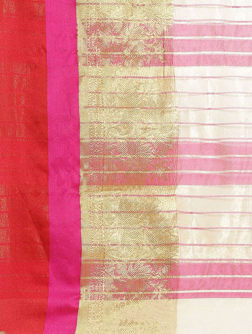 women's bordered royal blue colored saree with blouse - 18577654 -  Standard Image - 4