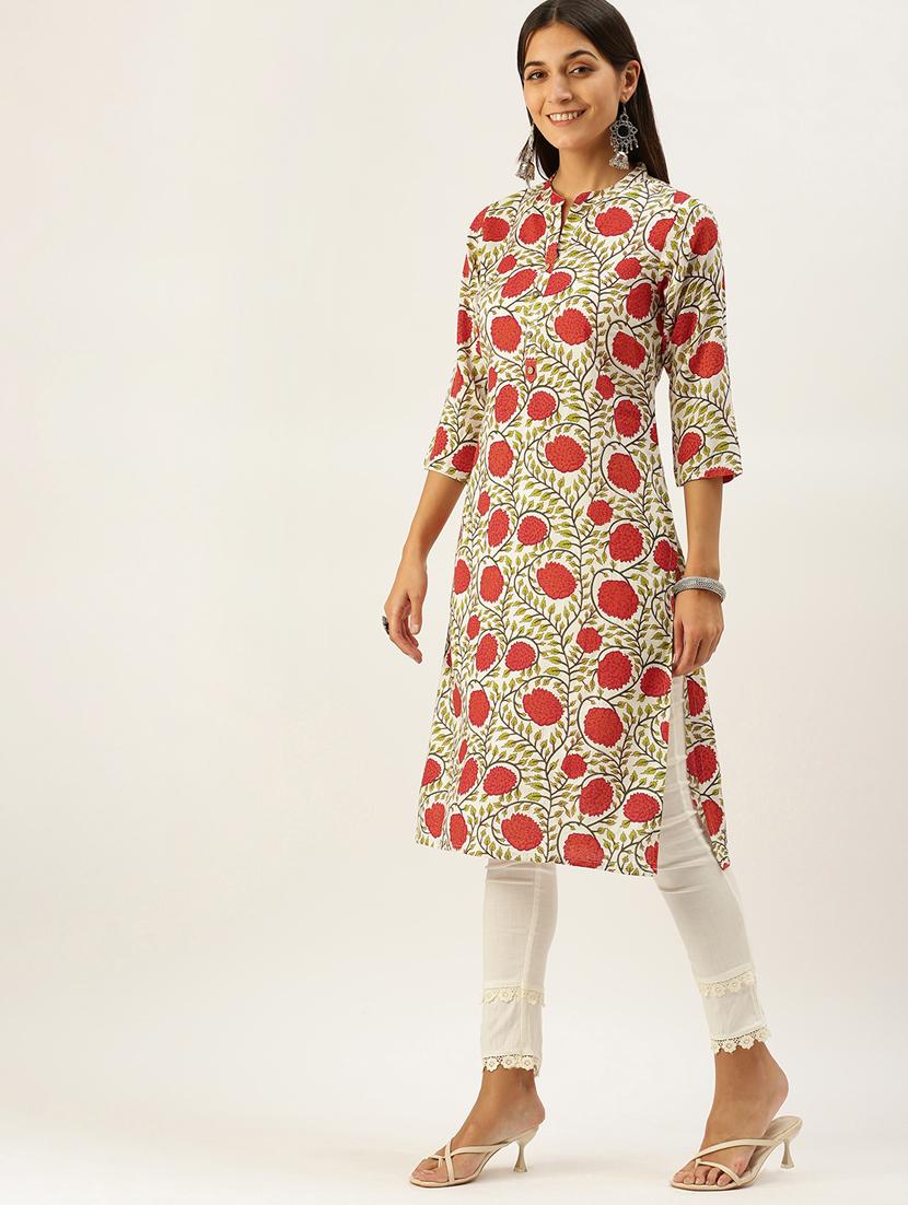 women's straight kurta - 18577708 - Standard Image - 1