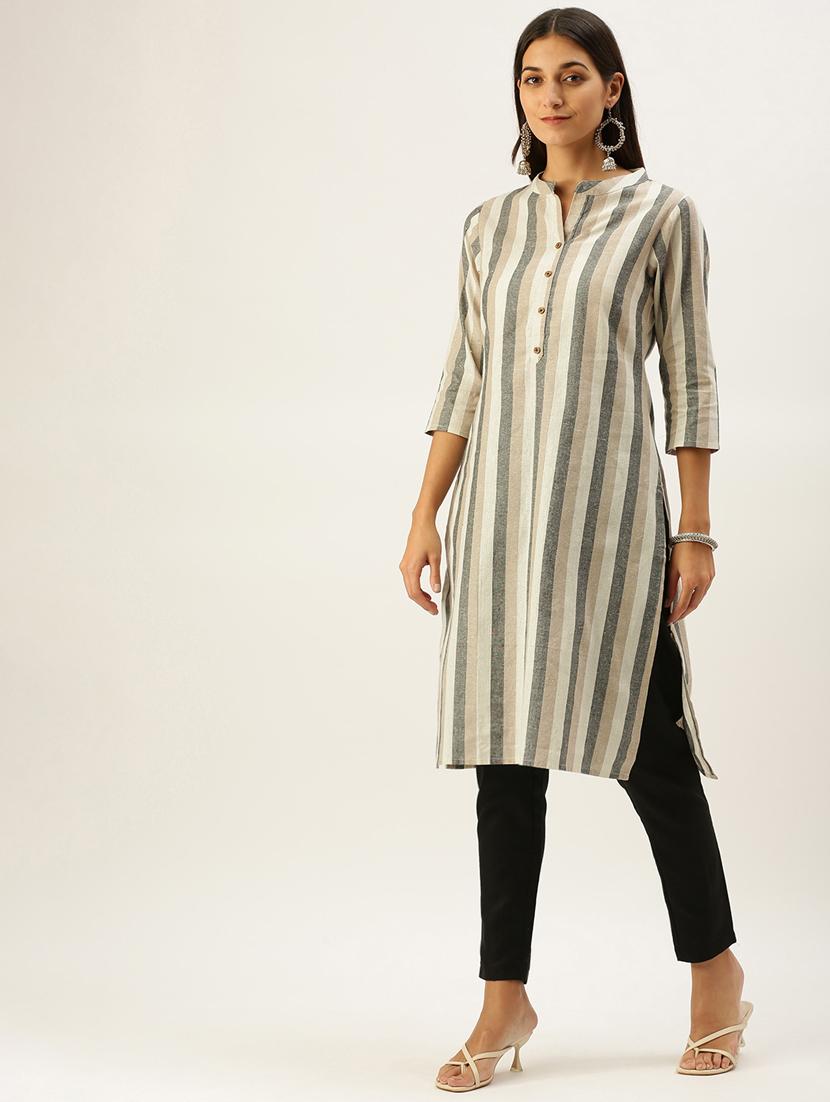 women's straight kurta - 18577725 -  Standard Image - 1