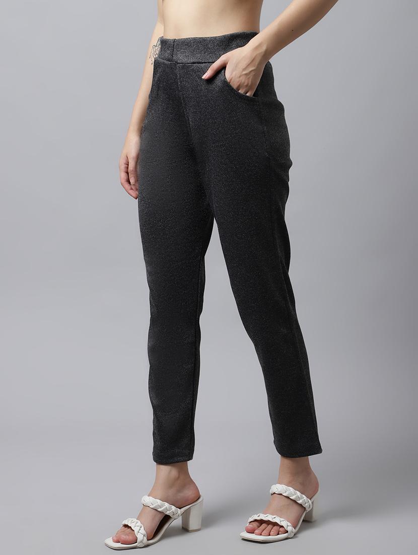 high rise flat front trouser - 18578426 - Standard Image - 1