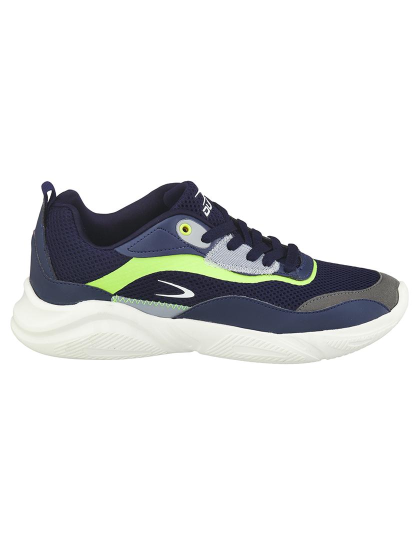 mens navy lace up sport shoe - 18578499 - Standard Image - 1