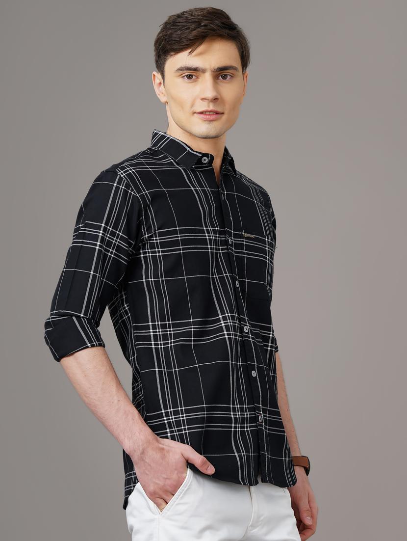 checkered casual shirt - 18578655 - Standard Image - 1