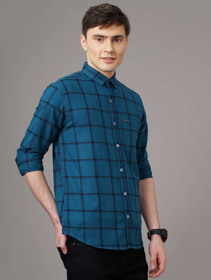checkered casual shirt - 18578658 - Standard Image - 1