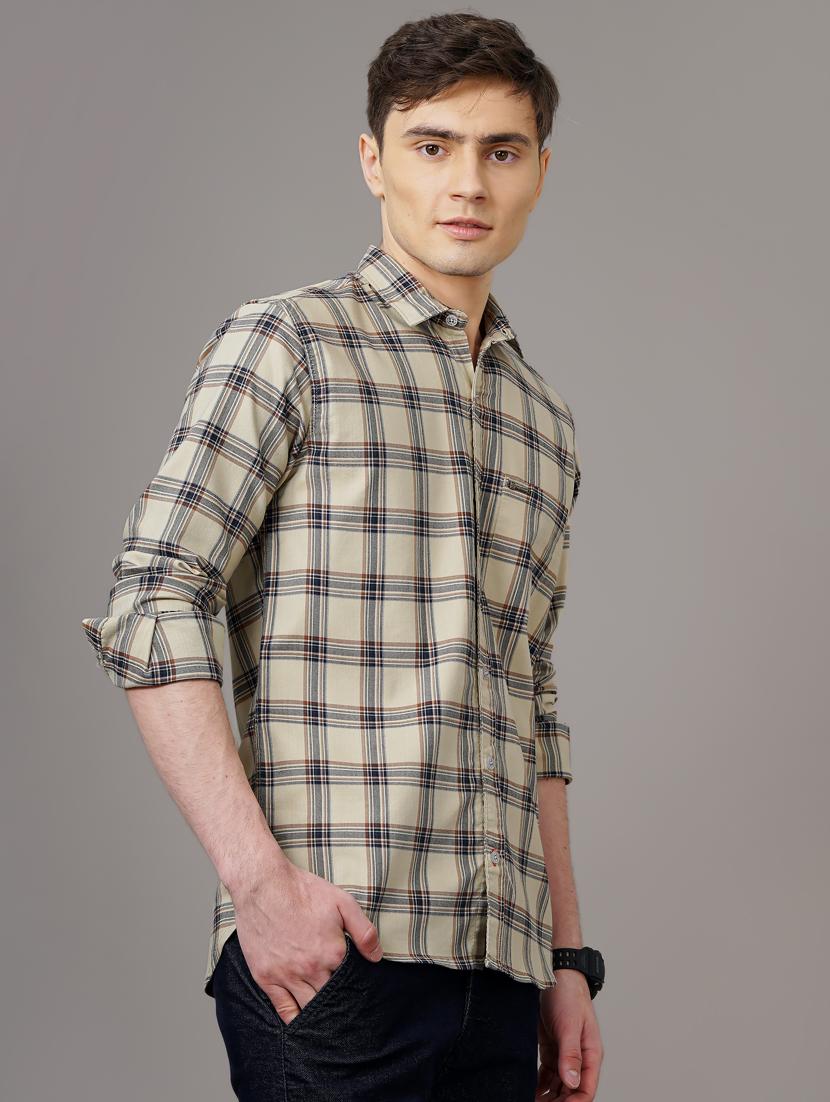 checkered casual shirt - 18578661 - Standard Image - 1