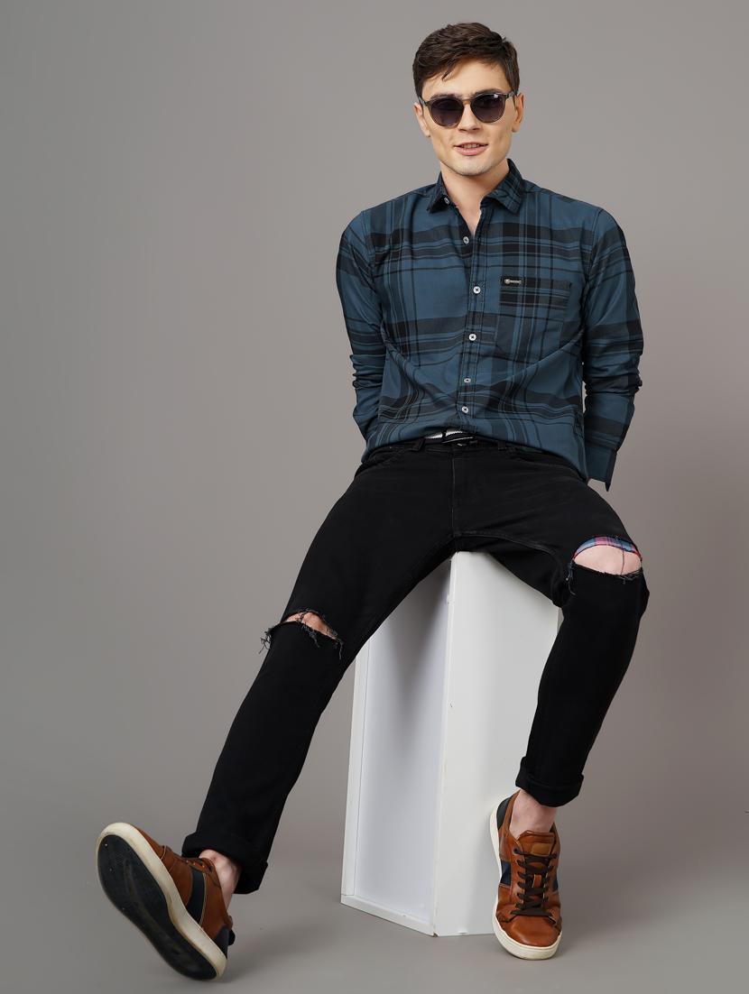 checkered casual shirt - 18578664 - Standard Image - 4