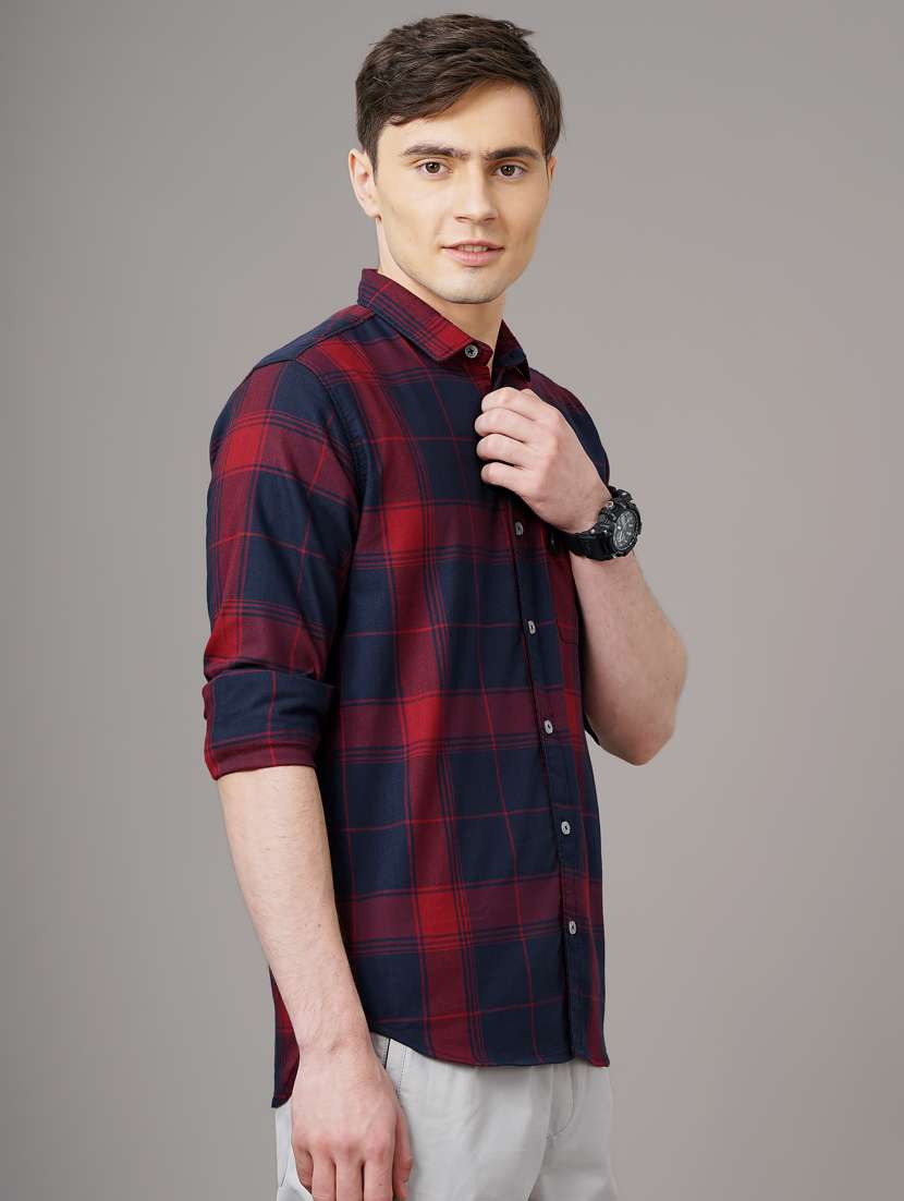 checkered casual shirt - 18578665 - Standard Image - 1