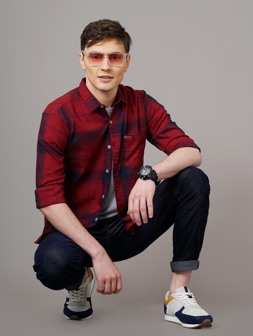 checkered casual shirt - 18578666 - Standard Image - 4