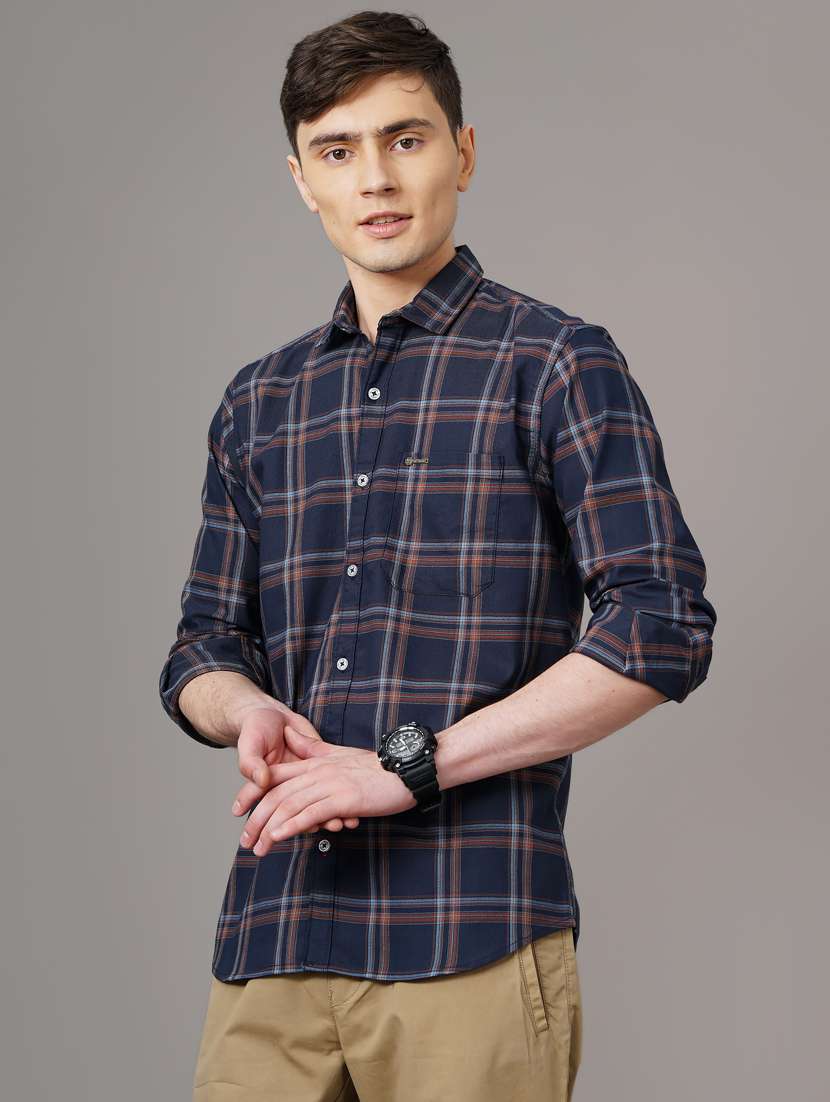 checkered casual shirt - 18578672 - Standard Image - 1