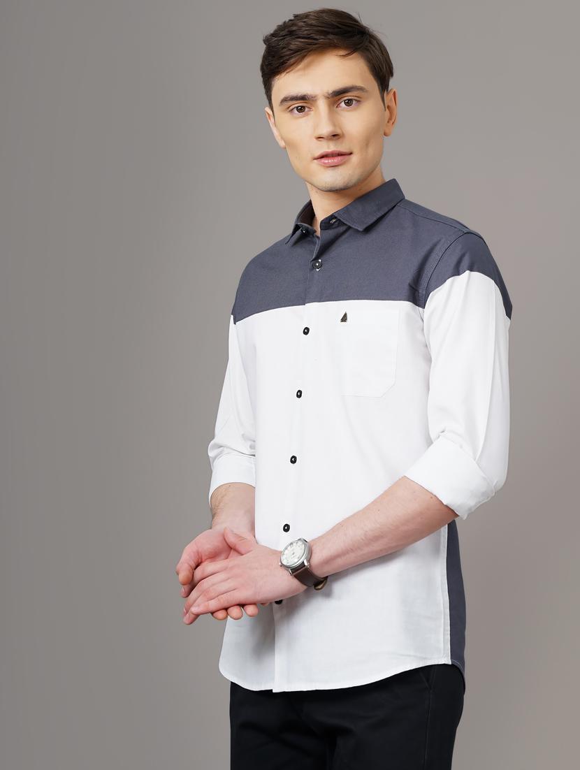 color blocked casual shirt - 18578680 -  Standard Image - 1