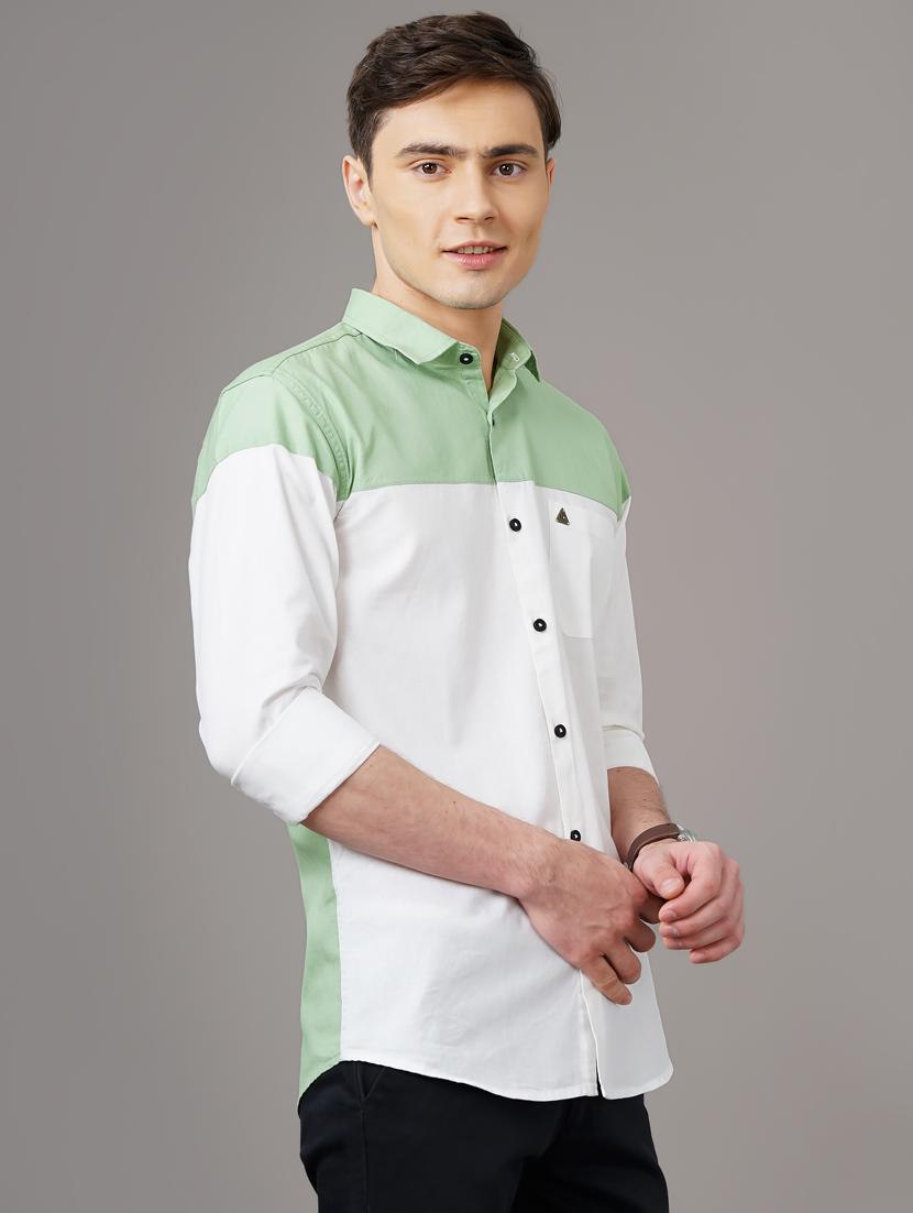 color blocked casual shirt - 18578681 -  Standard Image - 1