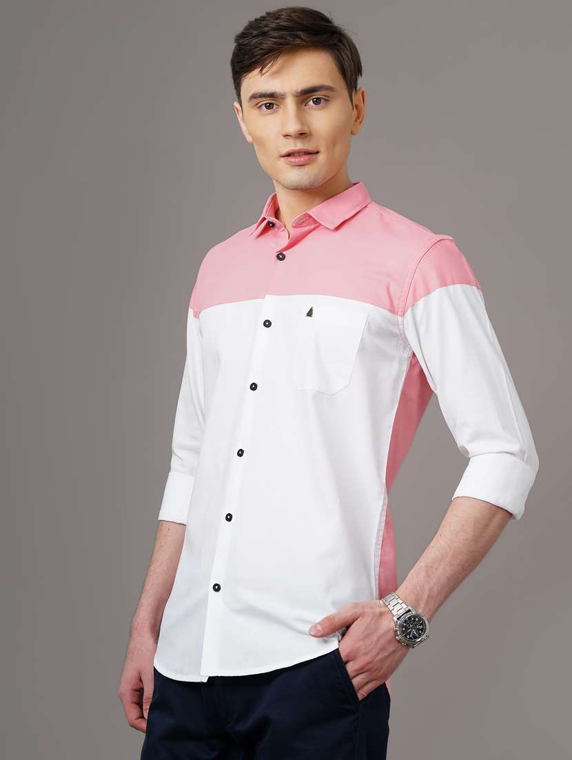 color blocked casual shirt - 18578683 -  Standard Image - 1