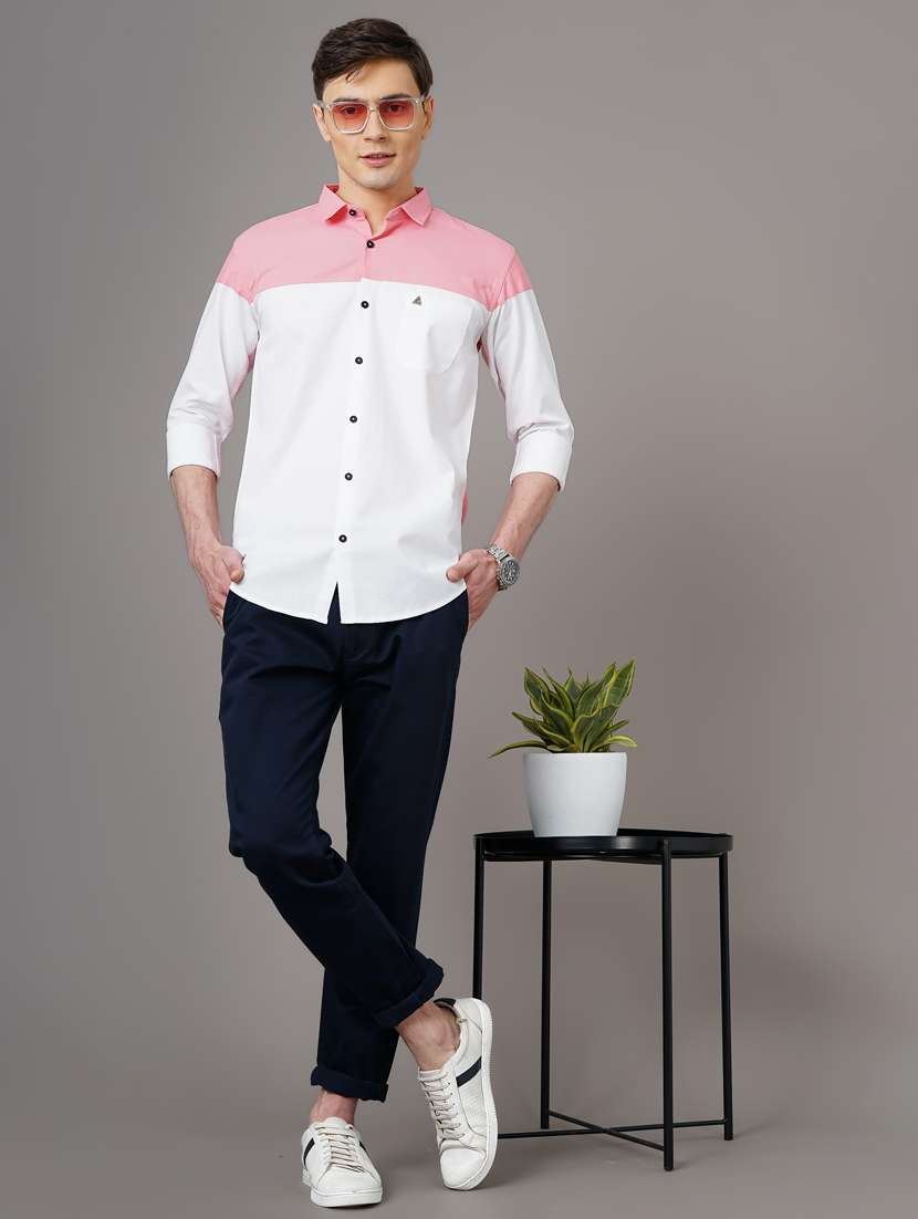 color blocked casual shirt - 18578683 -  Standard Image - 4