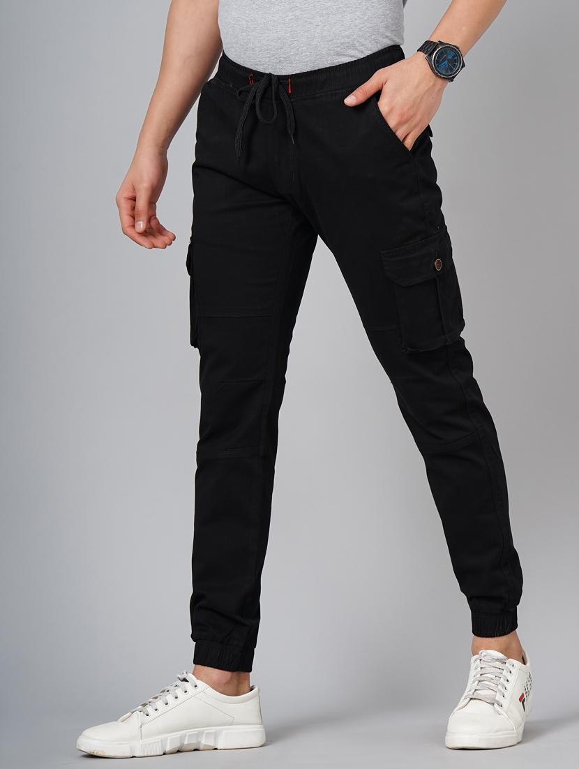 drawstring waist solid casual trouser - 18578685 -  Standard Image - 1