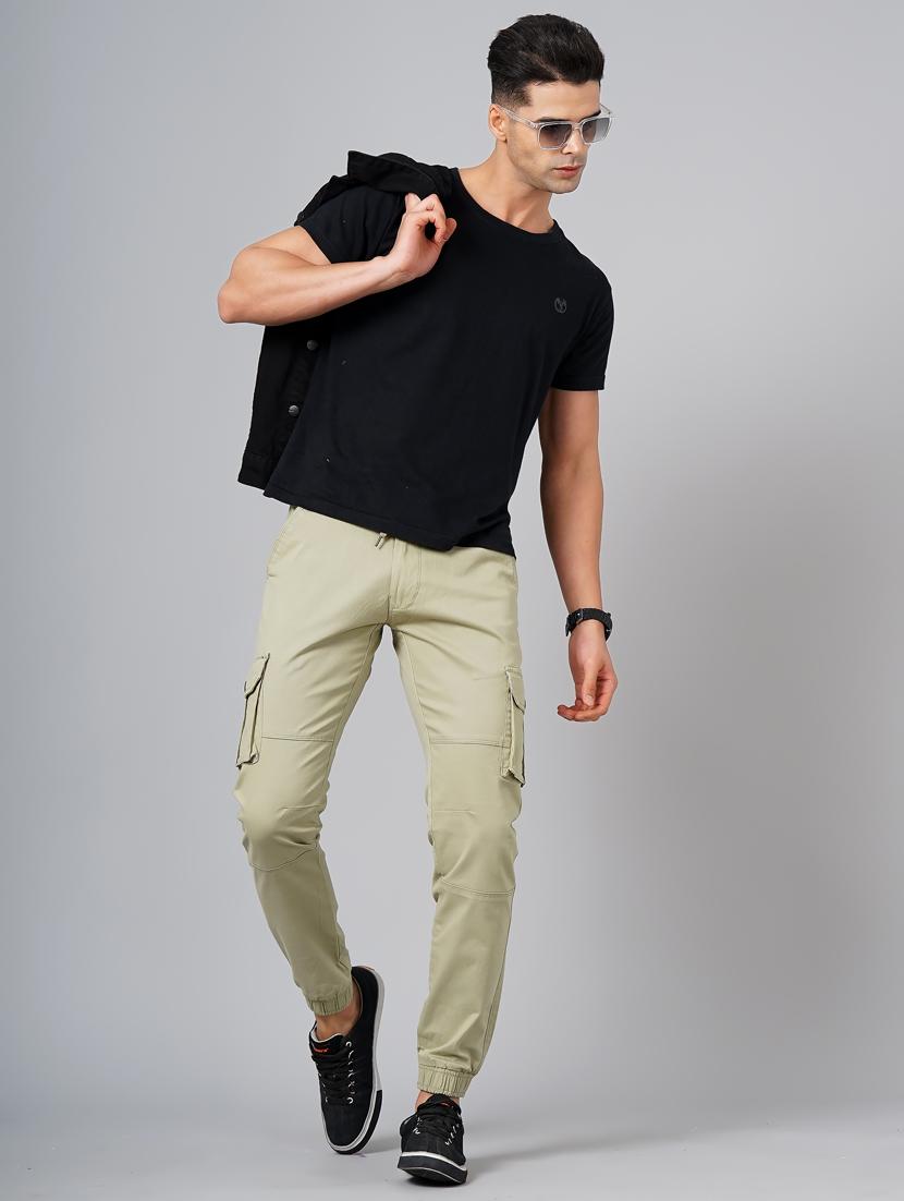 drawstring waist solid cargo - 18578688 - Standard Image - 4
