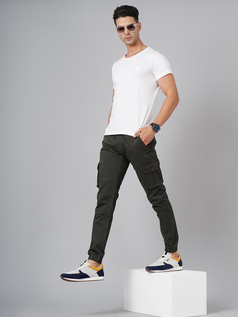 drawstring waist solid cargo - 18578691 - Standard Image - 4