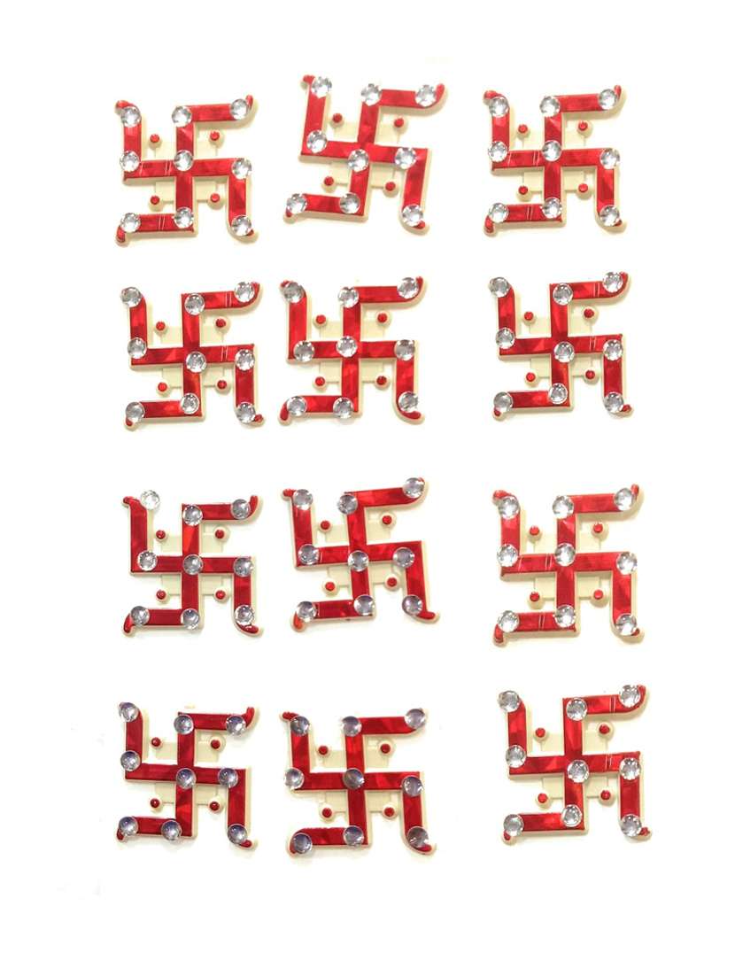 pack of 12 swastik for diwali decoration