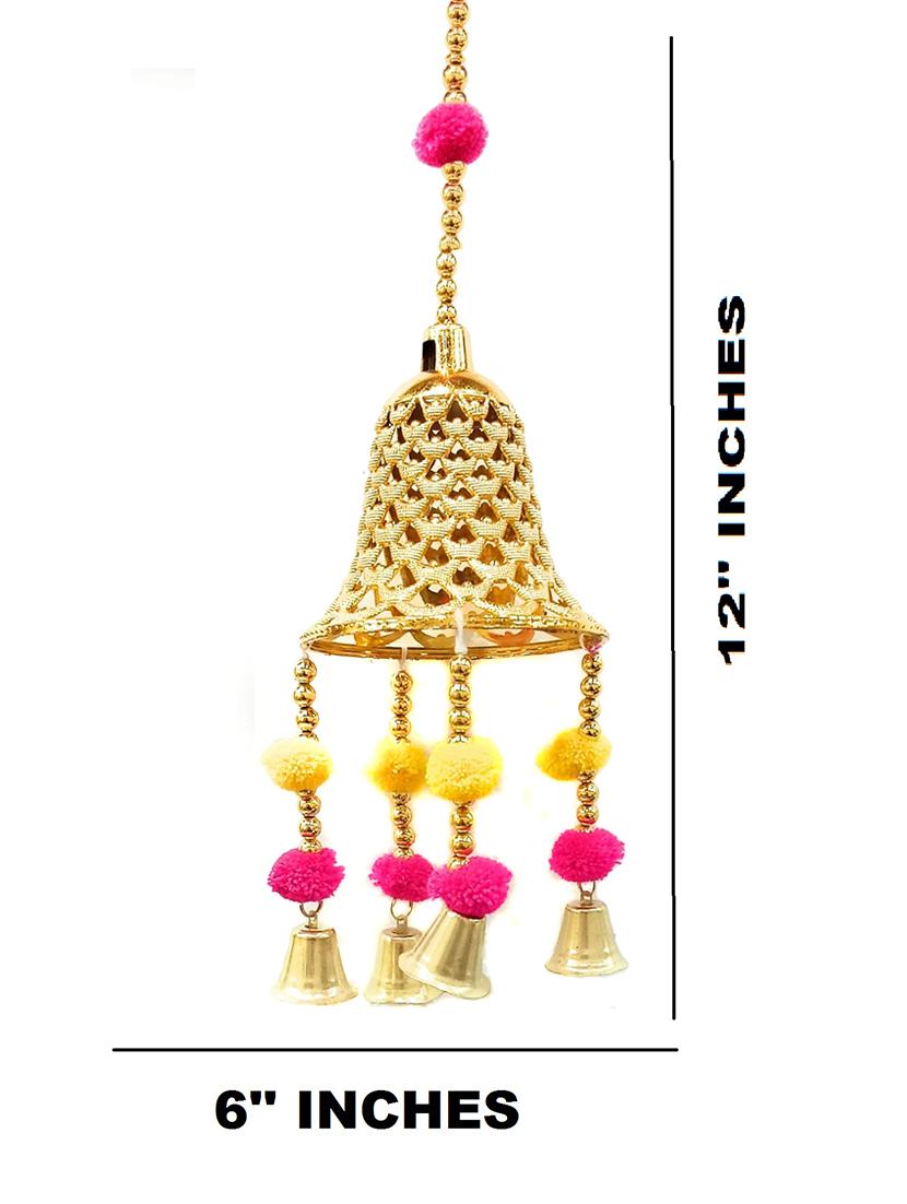 golden bell toran hanging for diwali decoration - 18580160 - Standard Image - 1