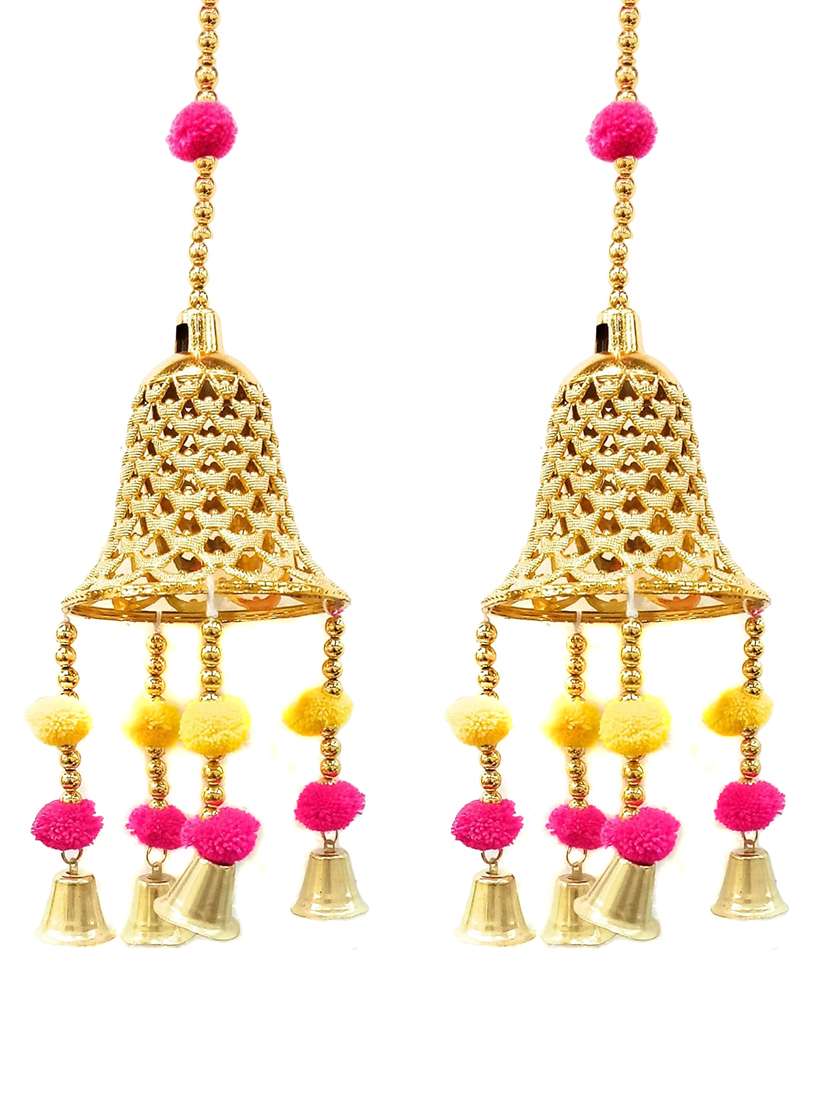 golden bell toran hanging for diwali decoration