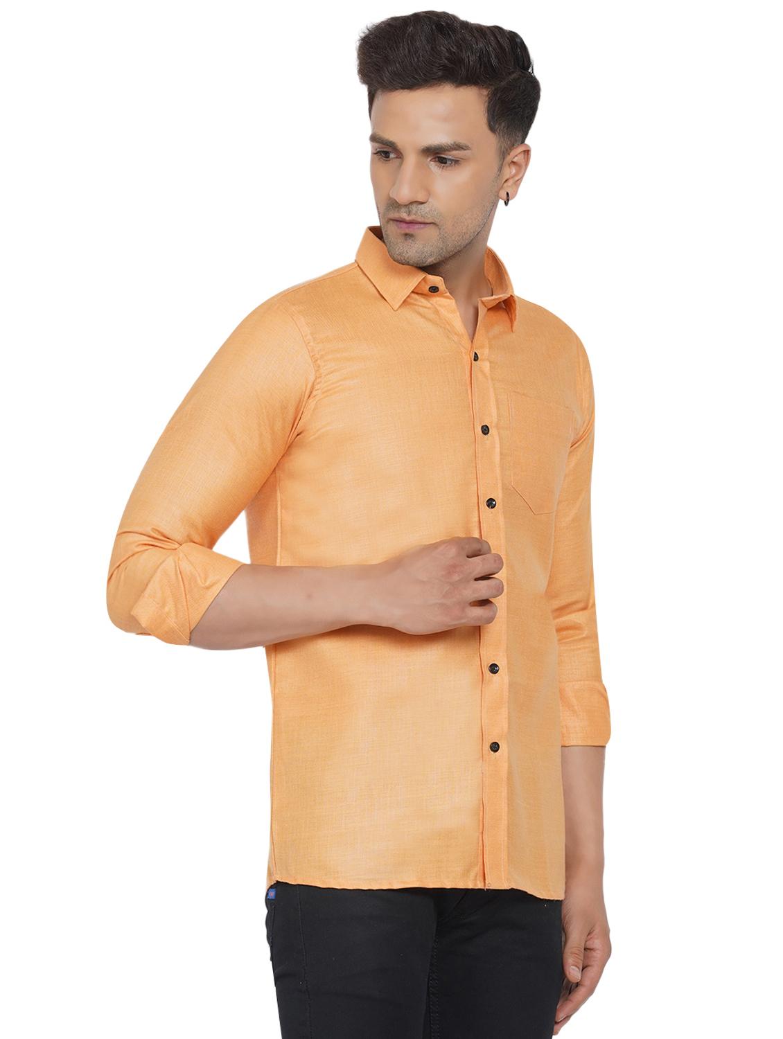 mens solid casual shirt - 18582735 - Standard Image - 1
