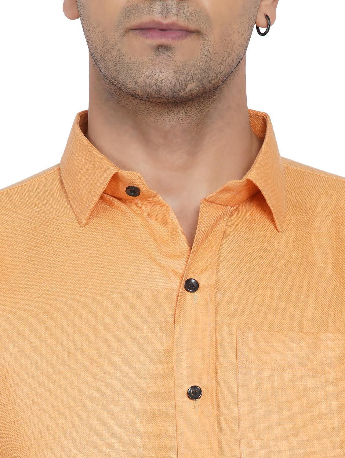 mens solid casual shirt - 18582735 - Standard Image - 4