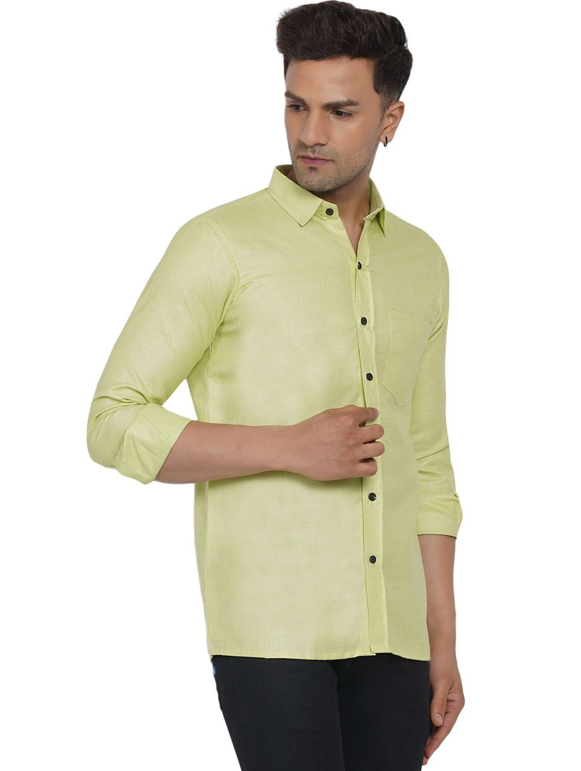 mens solid casual shirt - 18582739 -  Standard Image - 1
