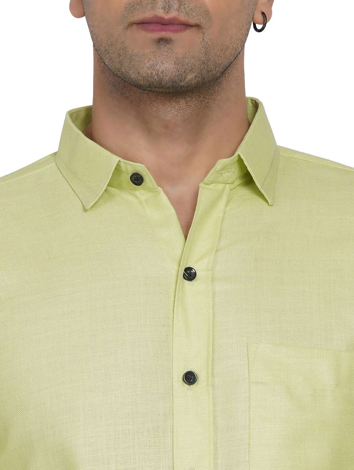 mens solid casual shirt - 18582739 -  Standard Image - 4
