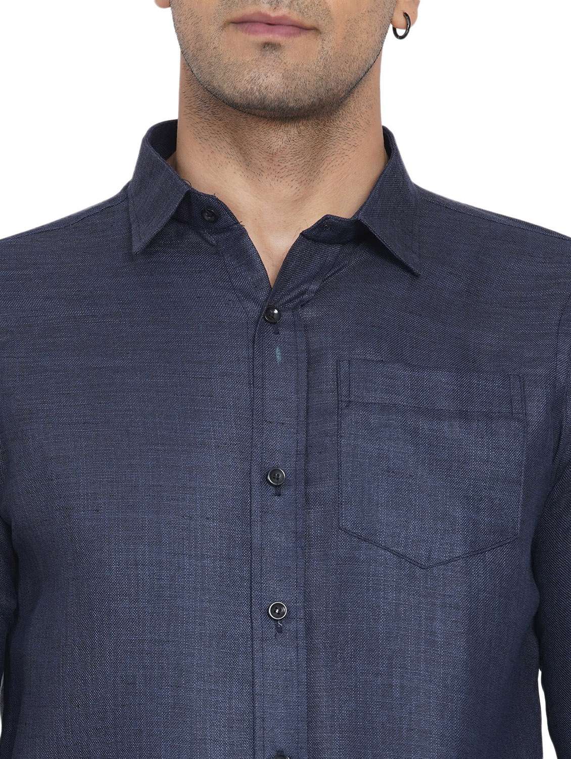 mens solid casual shirt - 18582745 -  Standard Image - 4