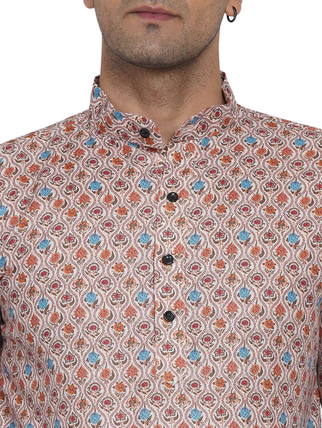 printed short kurta - 18582754 -  Standard Image - 4