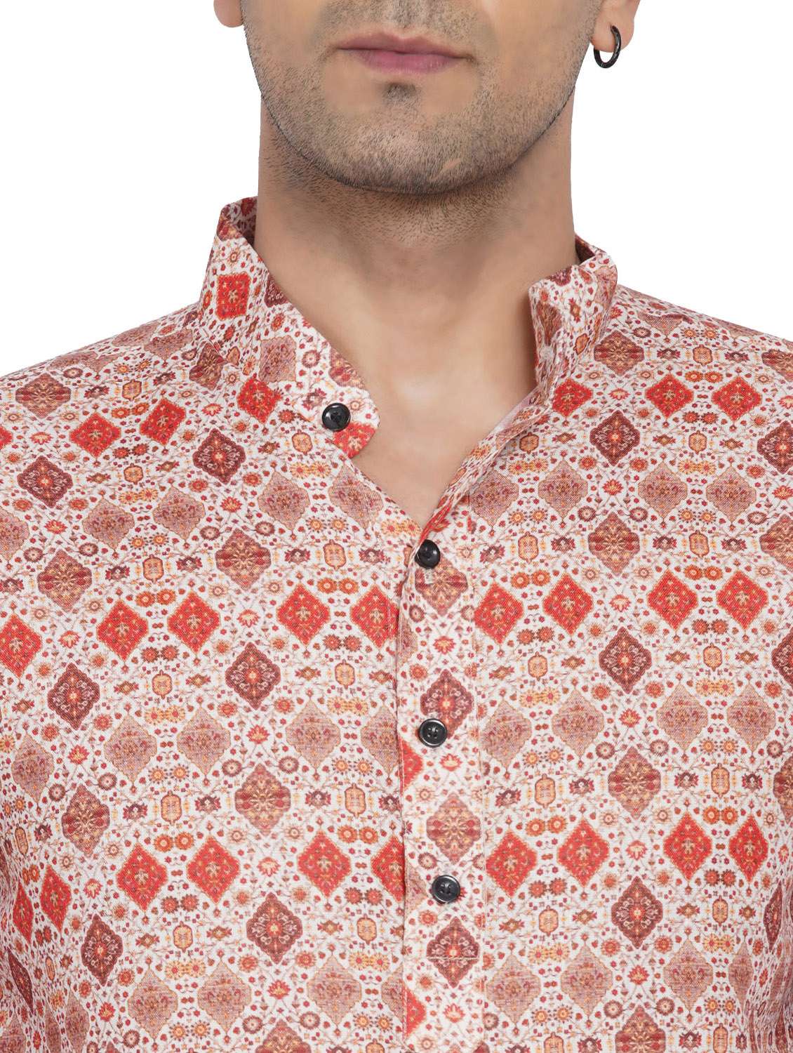 printed short kurta - 18582756 -  Standard Image - 4