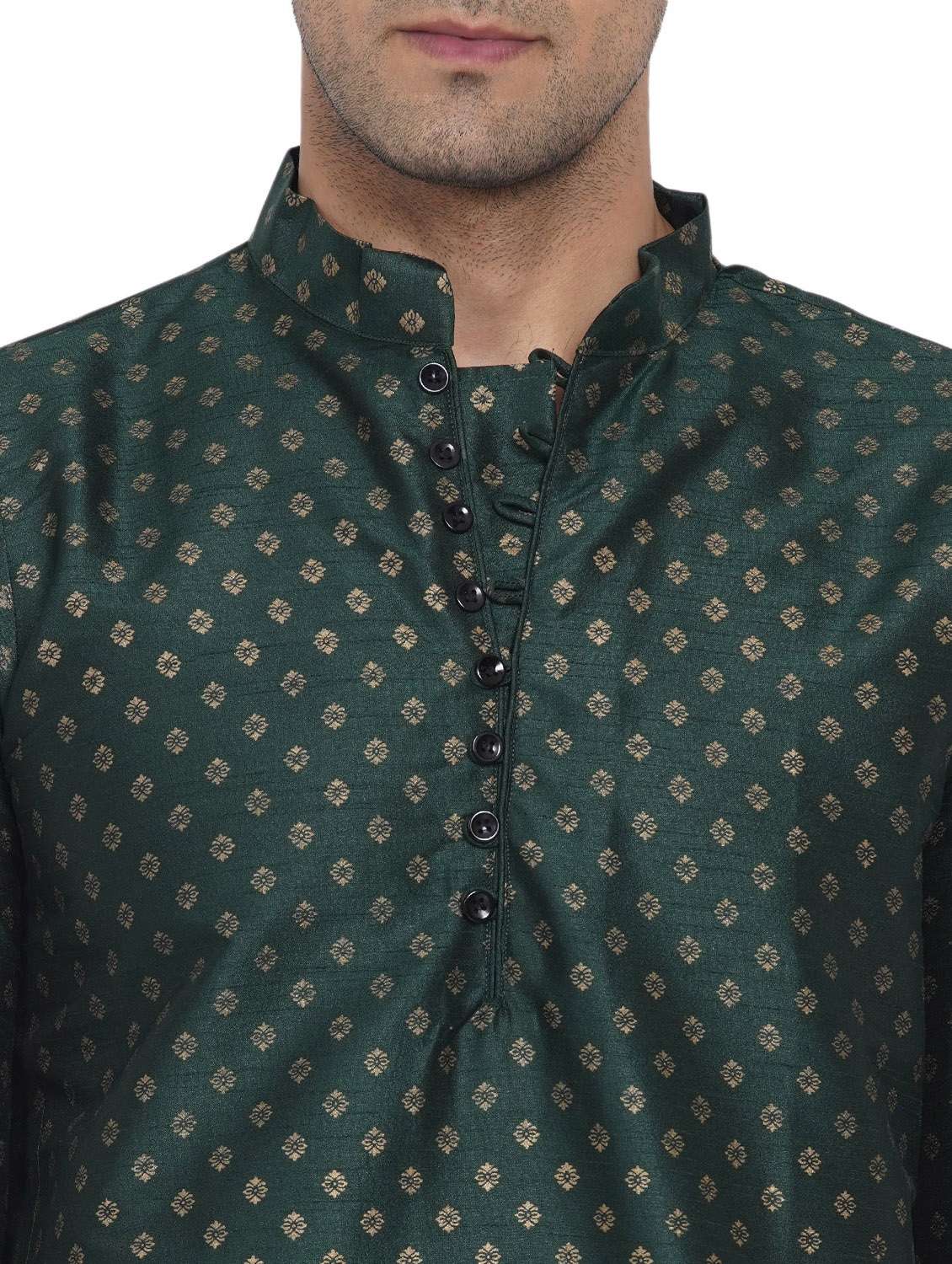 printed silk long kurta - 18582758 -  Standard Image - 4