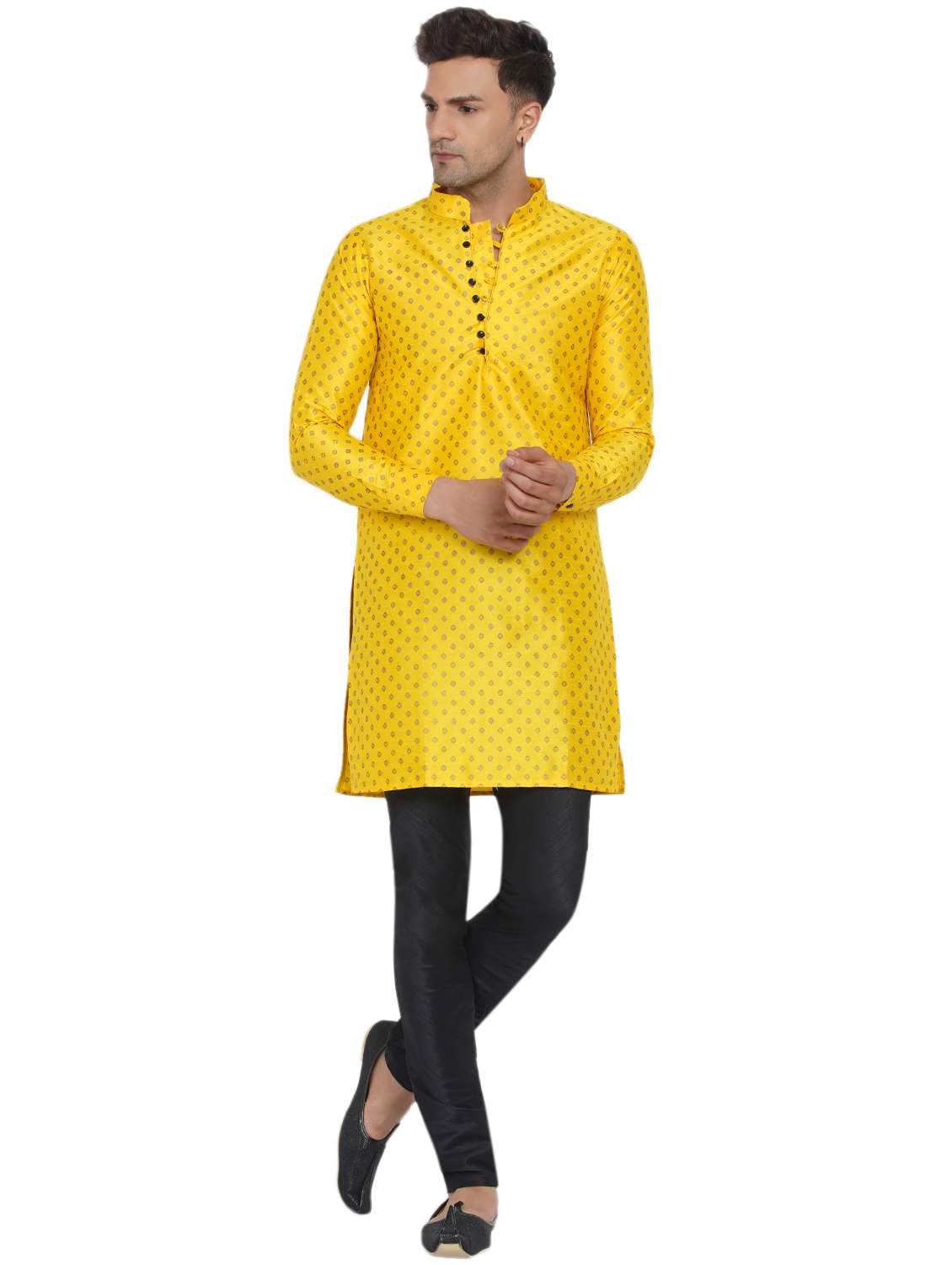 printed silk medium kurta