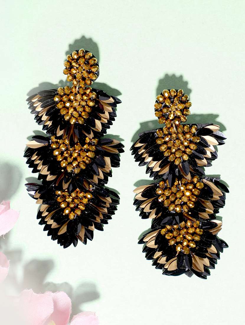 gold metal drop earring