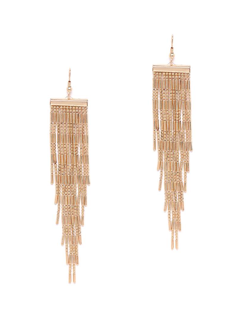 gold brass drop earring
