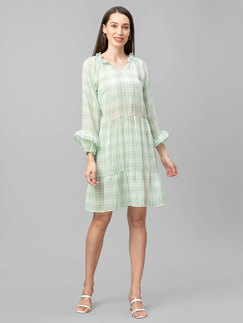 women's tiered dress polka dots dress - 18586095 -  Standard Image - 4