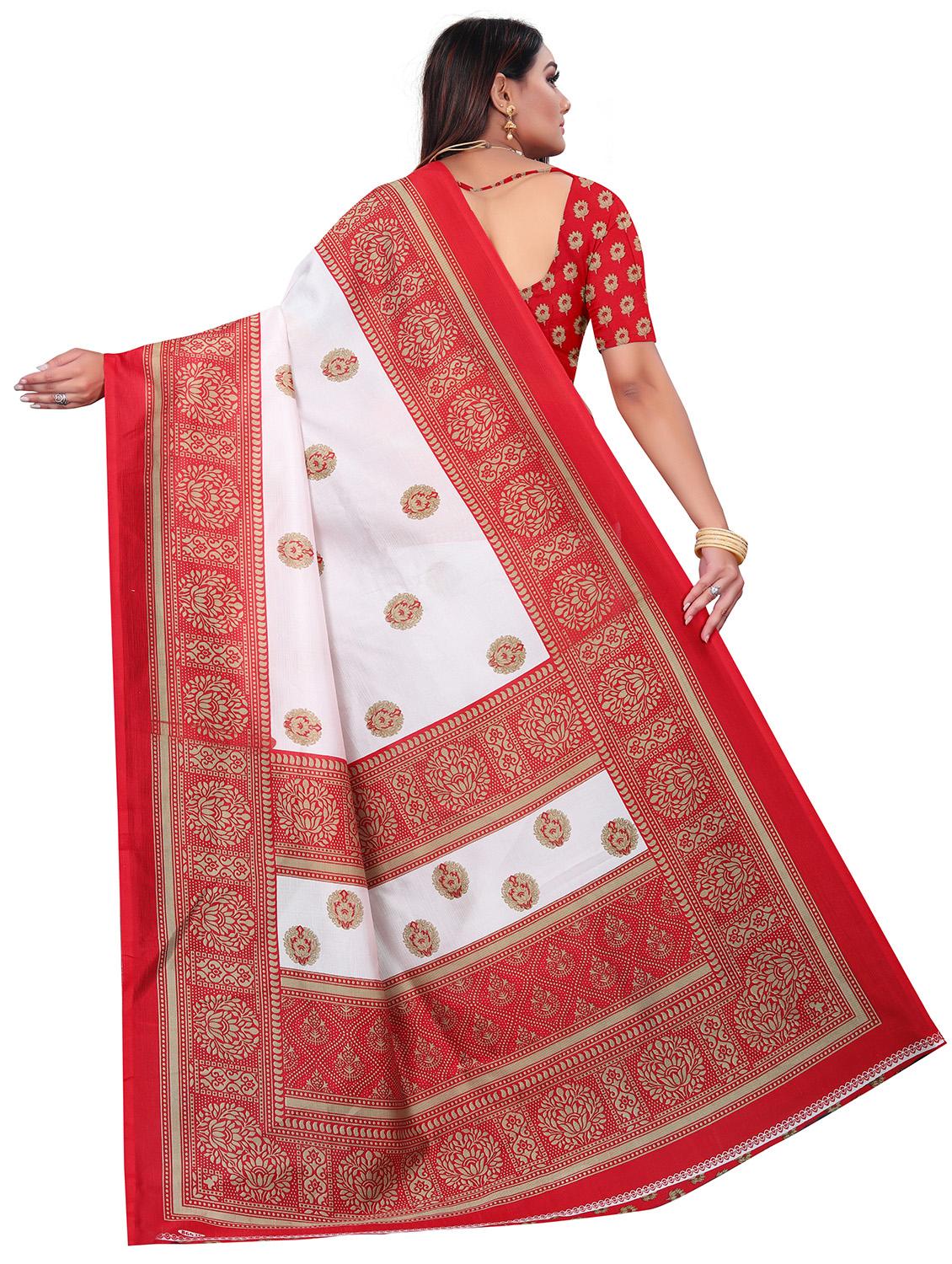 women's self design white colored saree - 18587219 - Standard Image - 1