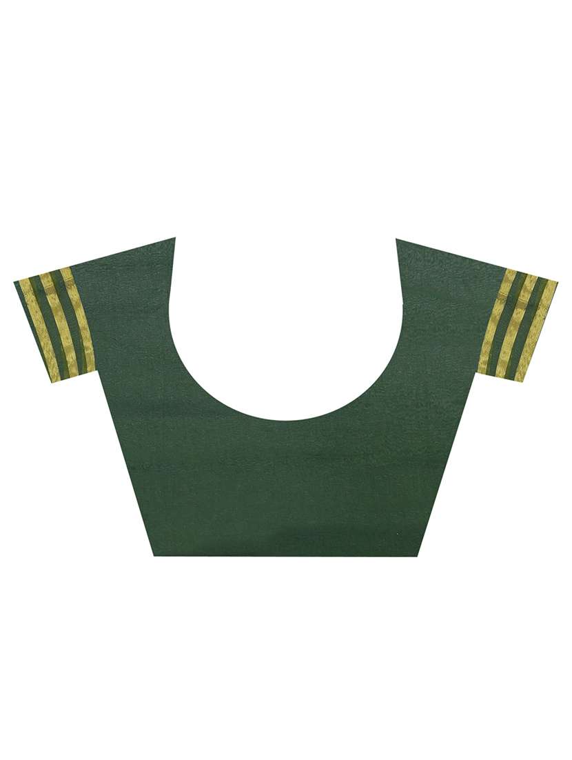 women's bandhani dark green colored saree - 18587593 -  Standard Image - 4