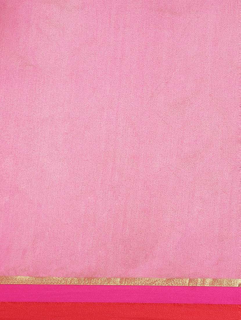 women's bordered cream colored saree with blouse - 18588015 -  Standard Image - 4