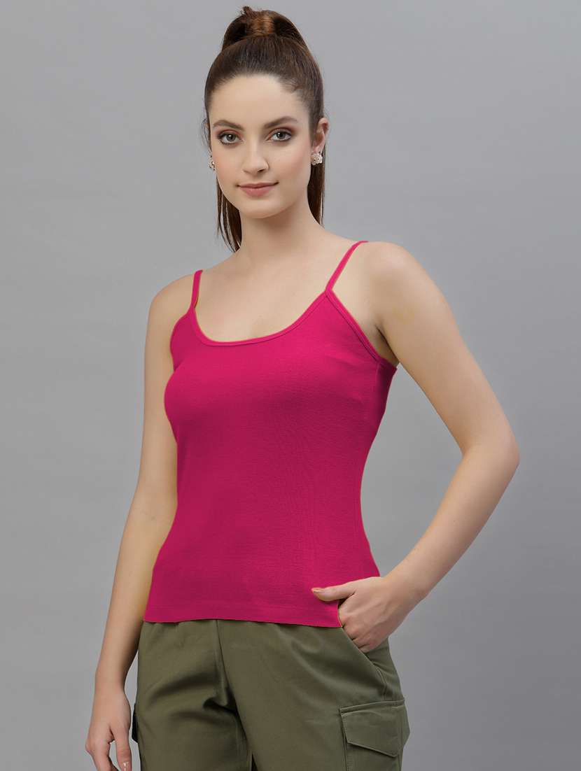 shoulder strap solid camisole - 18588881 -  Standard Image - 1