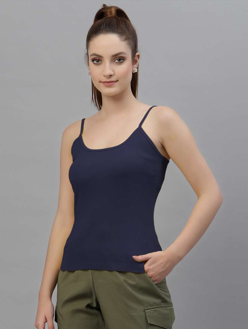 shoulder strap solid camisole - 18588889 -  Standard Image - 1