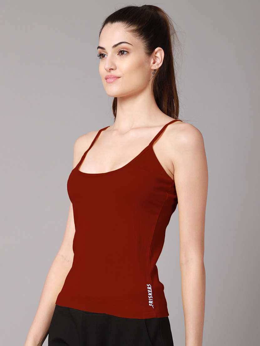 shoulder strap solid camisole - 18588917 -  Standard Image - 1
