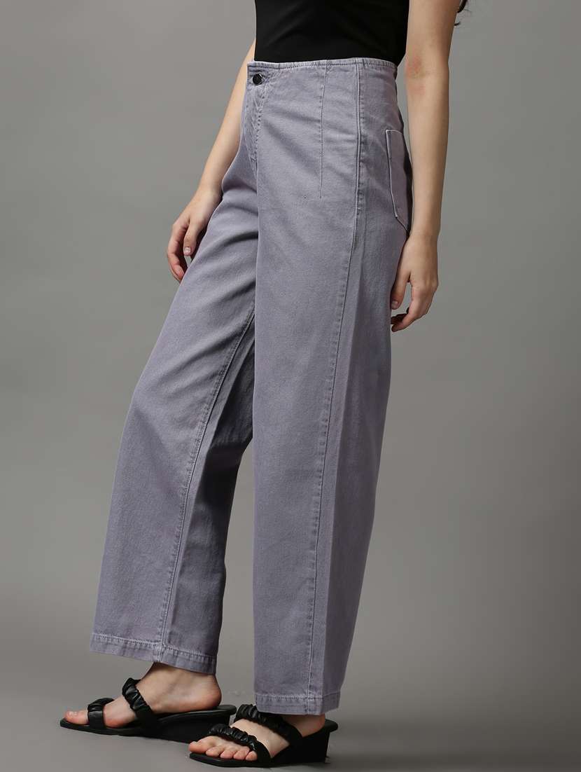 women's plain straight fit jeans - 18589070 -  Standard Image - 1