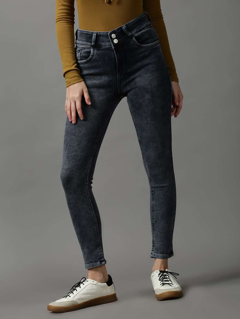 women's plain slim fit jeans - 18589095 - Zoom Image - 0