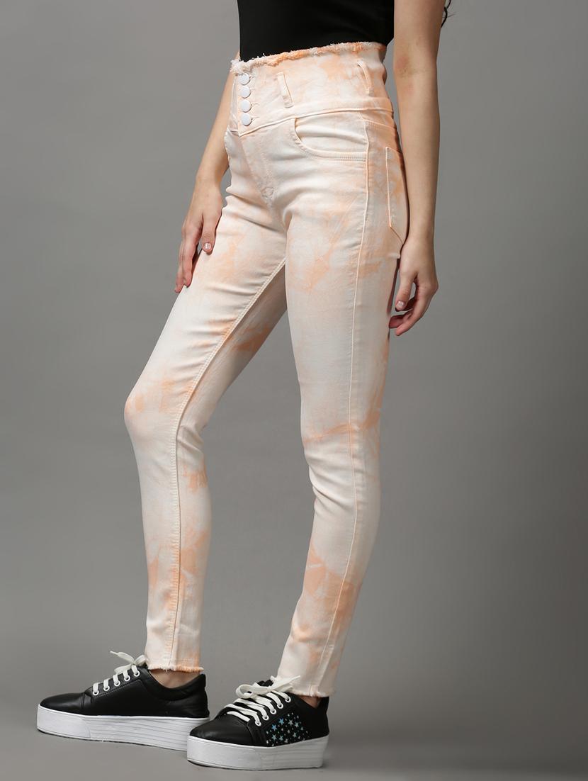 women's tie & dye slim fit jeans - 18589104 - Standard Image - 1
