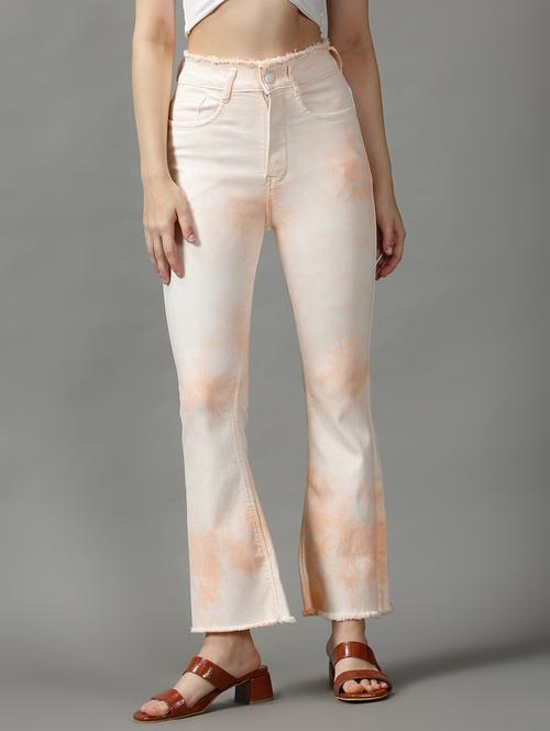 women's tie & dye bootcut jeans - 18589135 - Standard Image - 0