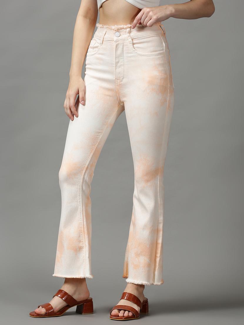 women's tie & dye bootcut jeans - 18589135 - Standard Image - 1