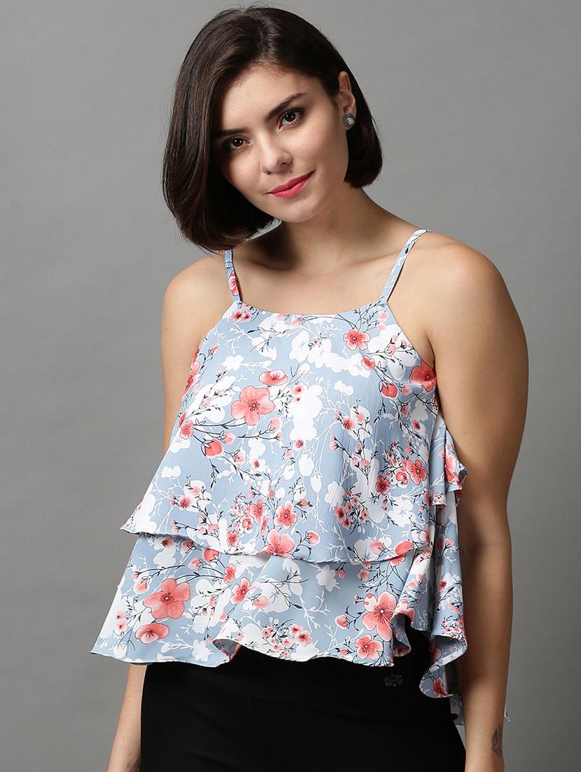 women's layered shoulder strap top - 18589210 -  Zoom Image - 0